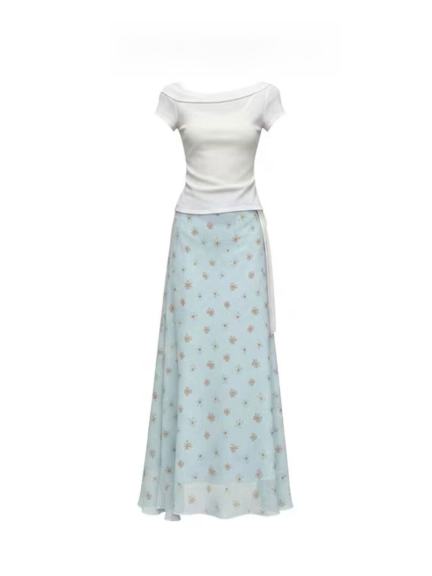 Korean Style A Line Shirt Dress - Korean Design A-Line Fish Tail Dress