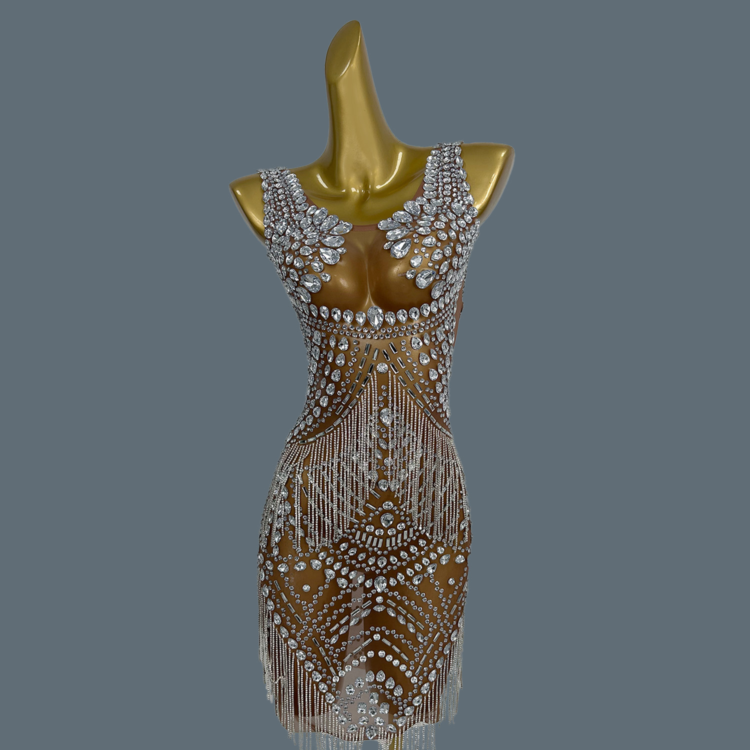 Sparkly Rhinestone Club Party Dress - Sexy Evening Dresses For Women Formal