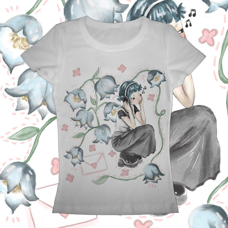 Y2K Graphic Baby Tee Crop - Y2K Korean Popular Clothes Emo Aesthetic