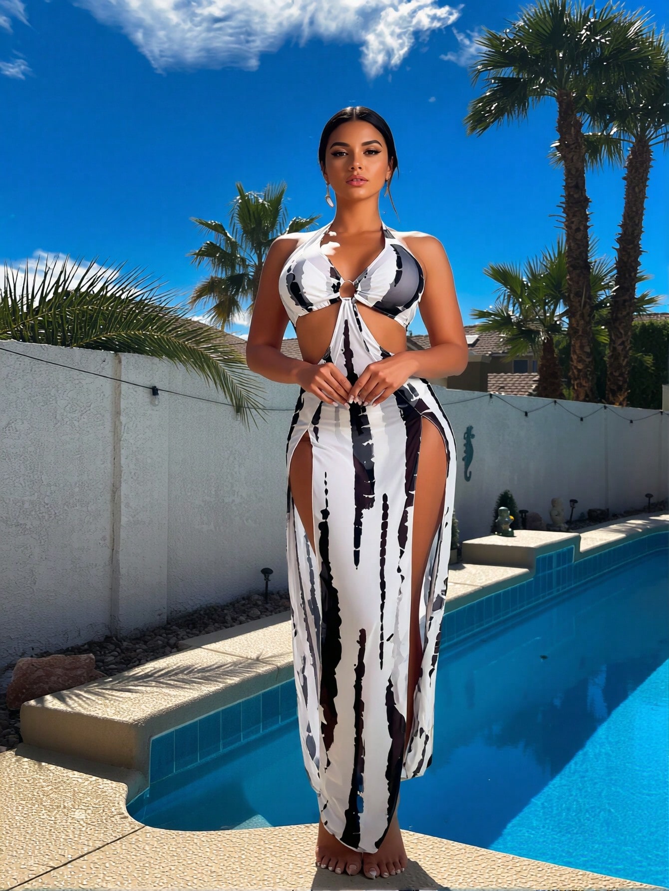Dresses - New Black White Tie Dye 3
