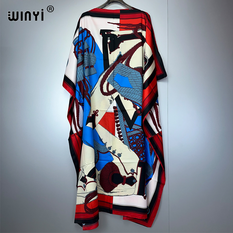 Boho Summer Beach Maxi Dress - WINYI summer kaftan African Women Boho