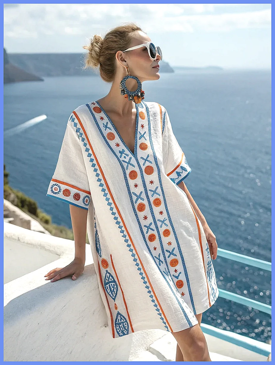 Women's 2025 Summer V-Neck Flo - Dresses ulasan dan harga
