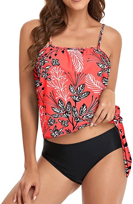 Tankini Woman Bikini Crop Top  - Tops ulasan dan harga
