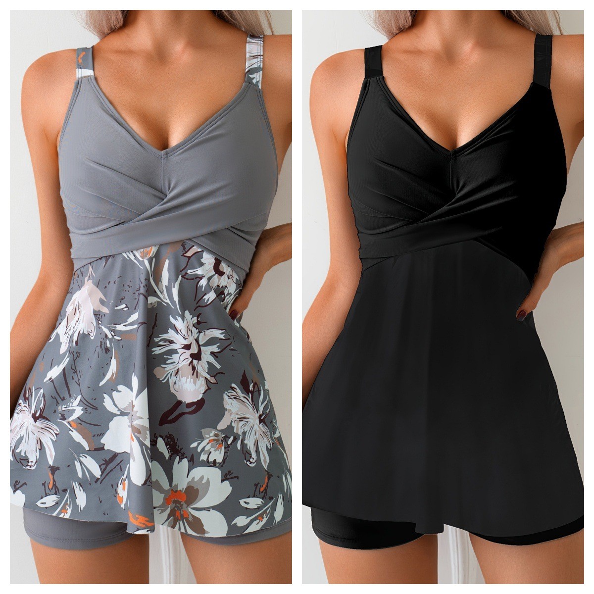 Swimsuit Woman Tankini Two Pie - Tops ulasan dan harga
