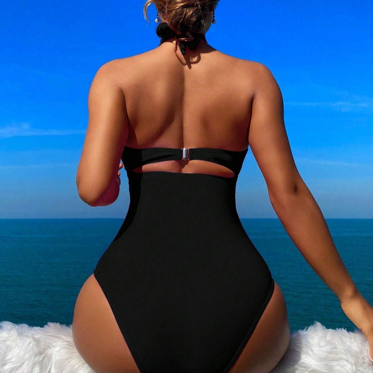 Women Swimsuit Halter Neck Sol - Swimwear ulasan dan harga