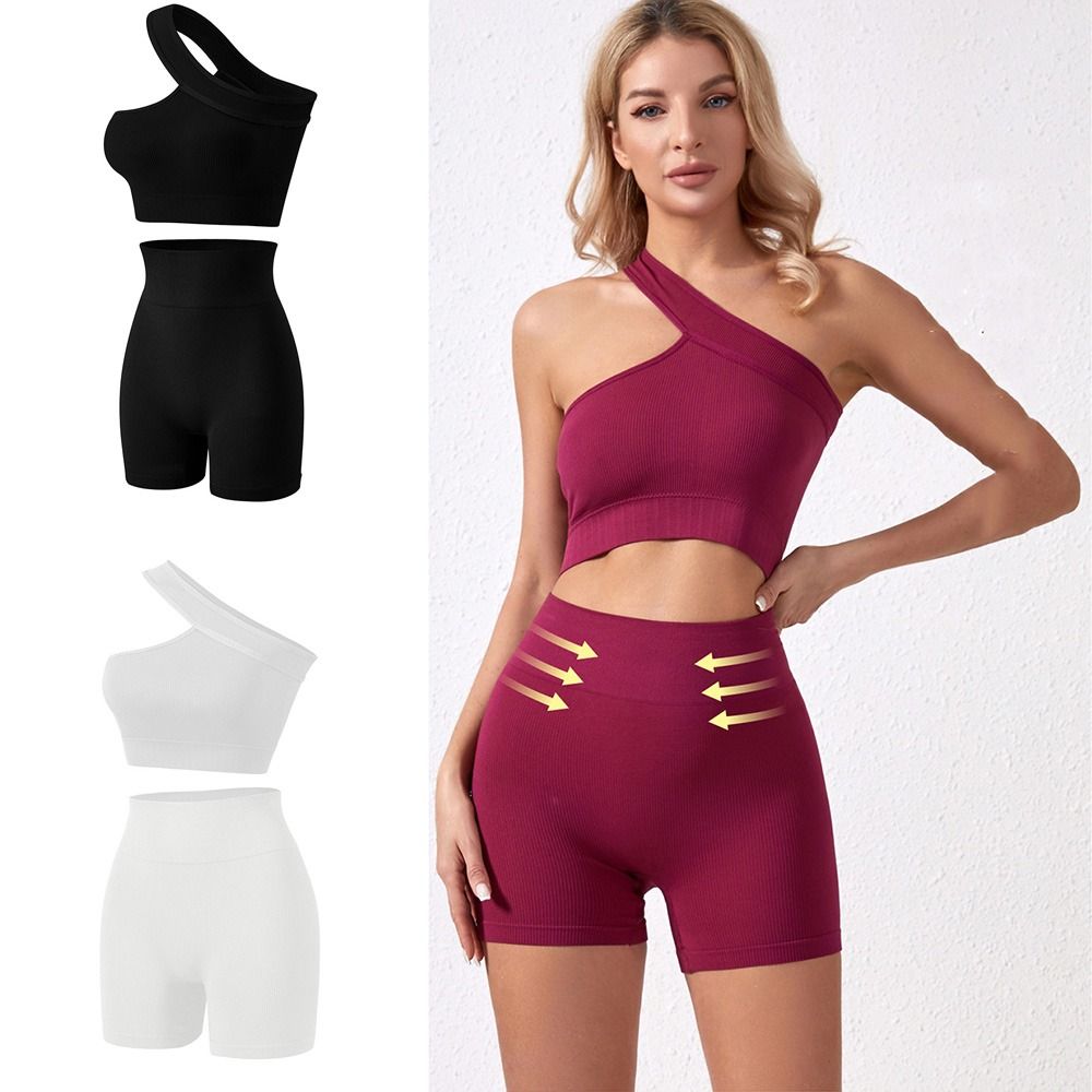 2Pcs Comfortable Seamless Wome - Seamless Ribbed Workout Tank Top ulasan dan harga