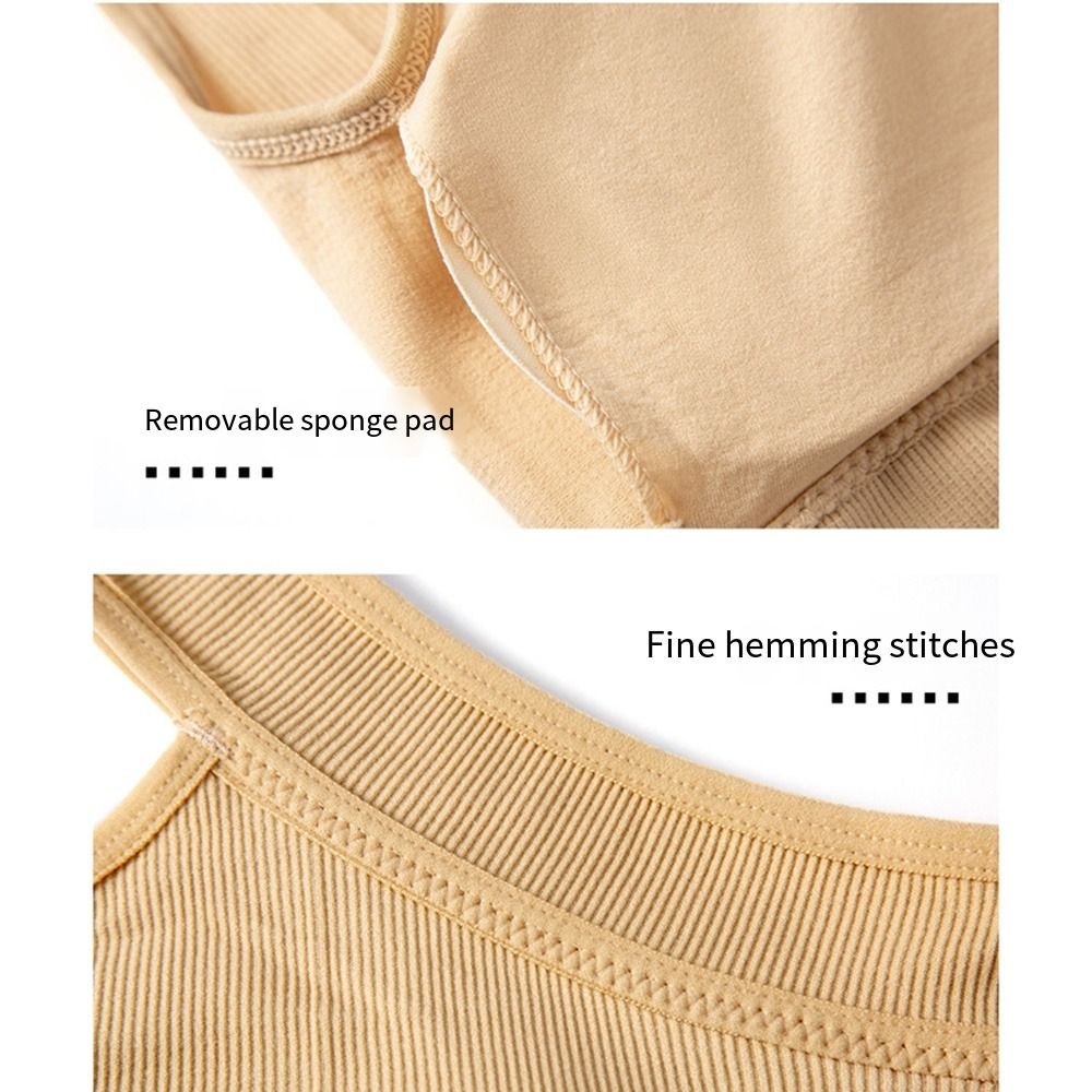 2Pcs Comfortable Seamless Wome - Seamless Ribbed Workout Tank Top ulasan dan harga