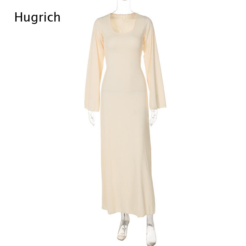 Women's Elegant Ribbed Knit Ma - Bodycon Long Sleeve Ribbed Dress ulasan dan harga