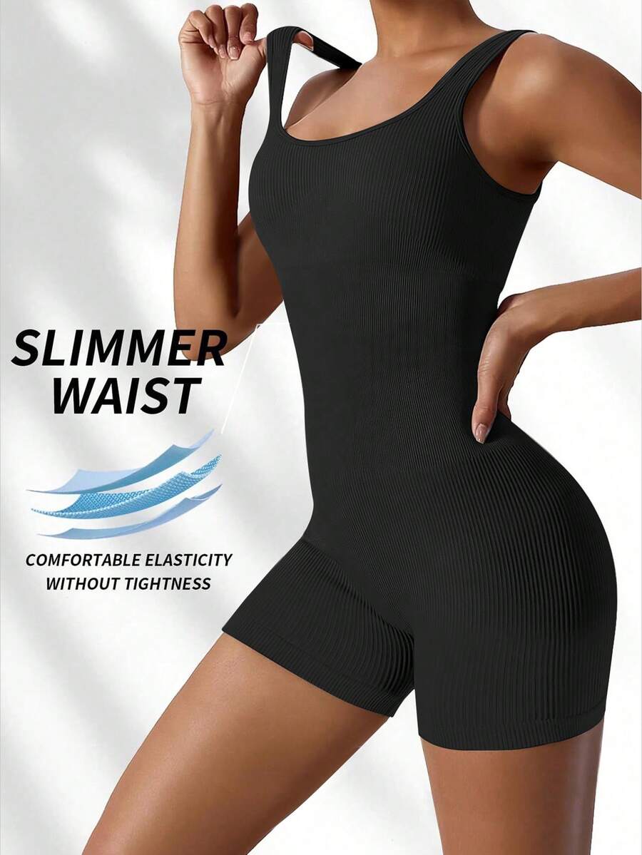 KIKIMINK Women's Jumpsuits Sea - Seamless Ribbed Workout Tank Top ulasan dan harga
