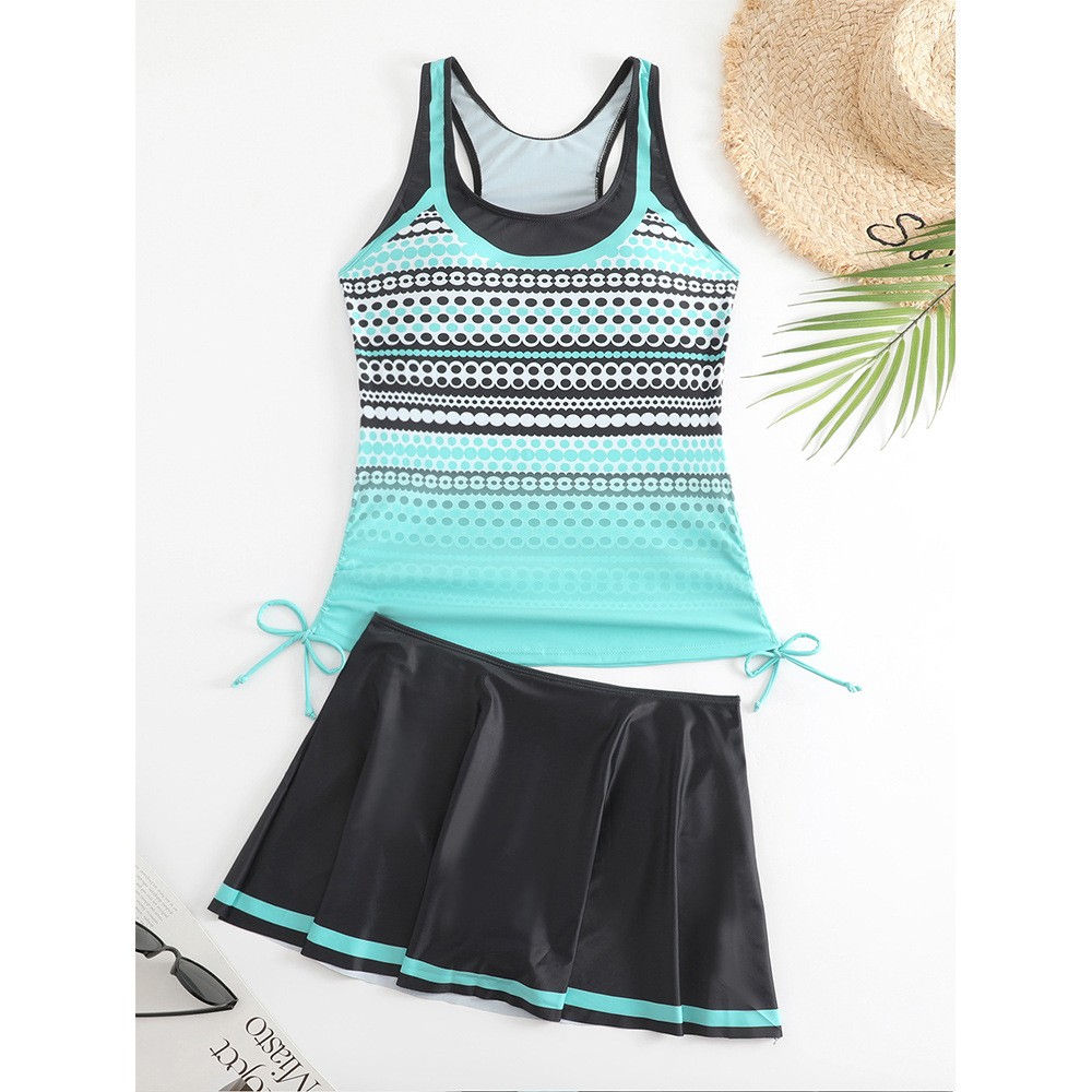 Tankini Woman Bikini Sleeveles - Skirts ulasan dan harga