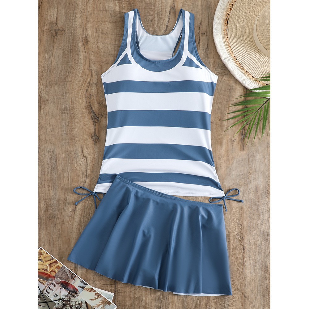 Tankini Woman Bikini Sleeveles - Skirts ulasan dan harga
