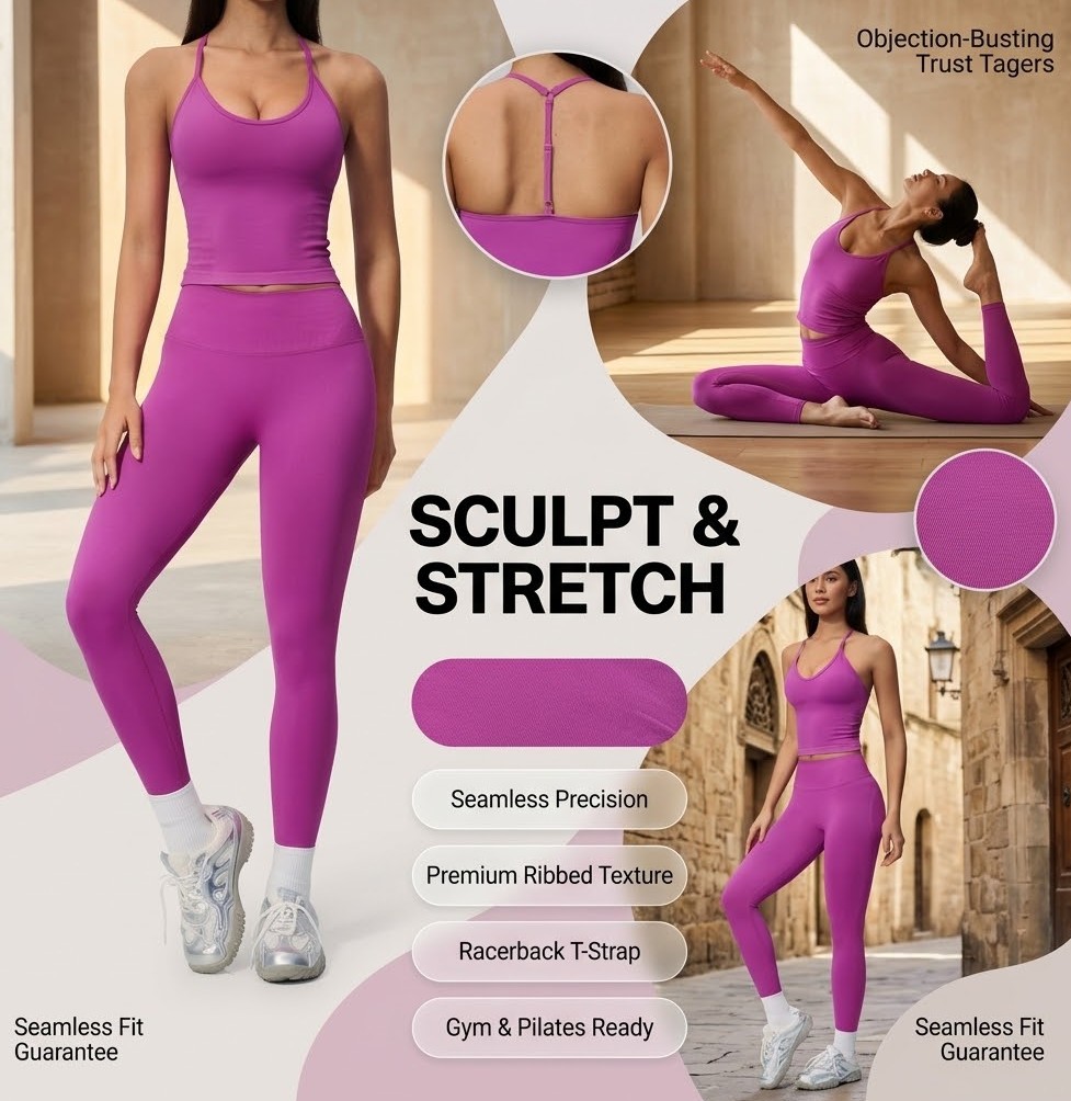 Luxury Designer Seamless Yoga  - Seamless Ribbed Workout Tank Top ulasan dan harga