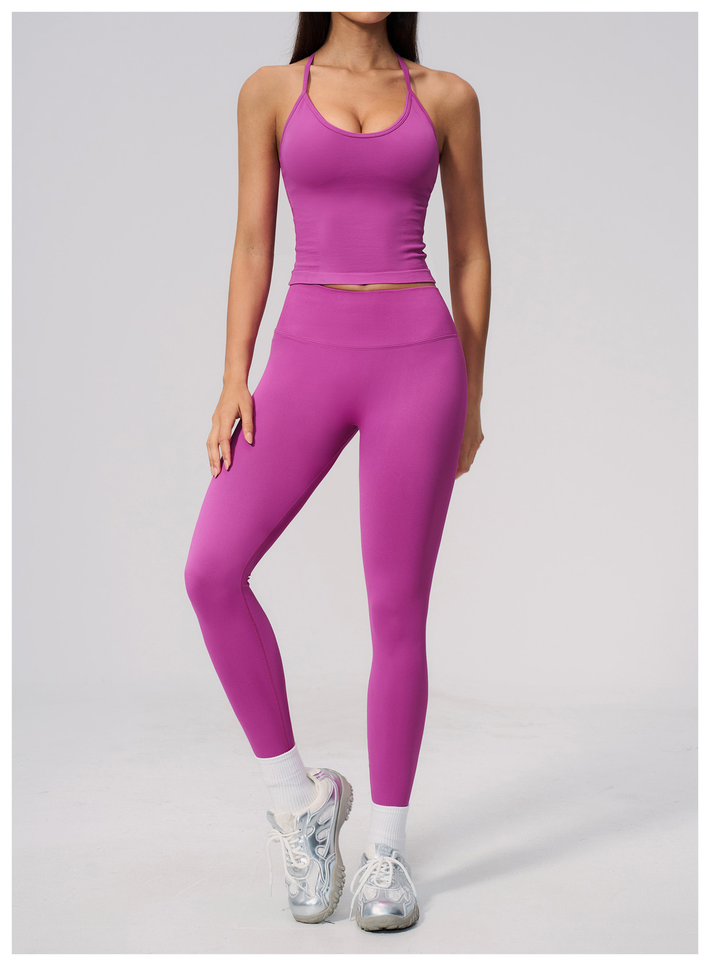 Luxury Designer Seamless Yoga  - Seamless Ribbed Workout Tank Top ulasan dan harga