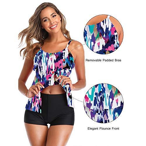 Woman Bikini Floral Print Tank - Tops ulasan dan harga