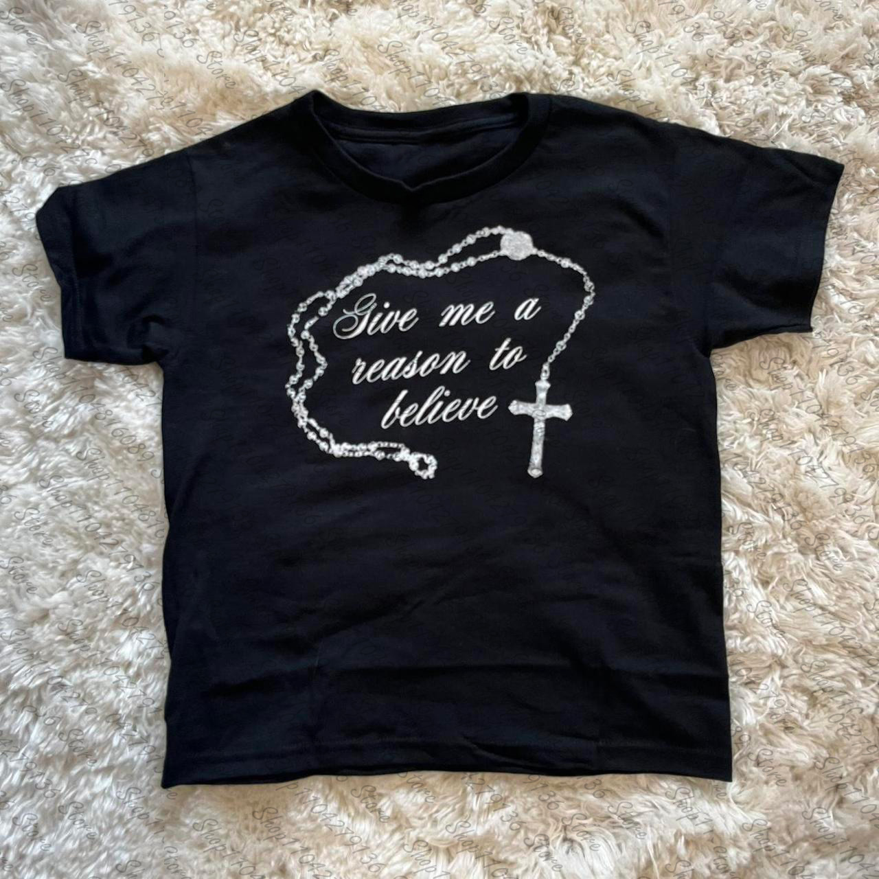 2000s Woman Clothing Y2K Cloth - Y2K Graphic Baby Tee Crop ulasan dan harga