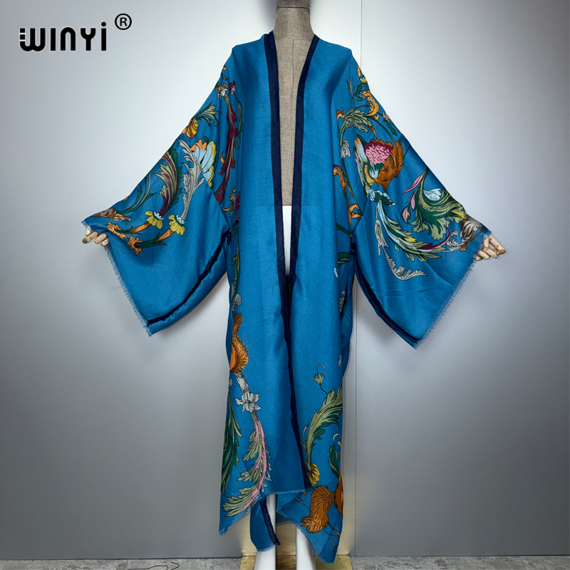 WINYI Africa Boho Kimono Maxi  - Boho Summer Beach Maxi Dress ulasan dan harga