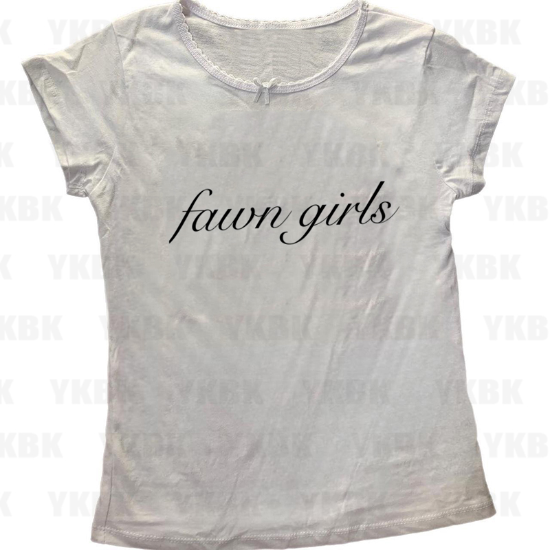 Y2K Letter Casual Clothes Emo  - Y2K Graphic Baby Tee Crop ulasan dan harga