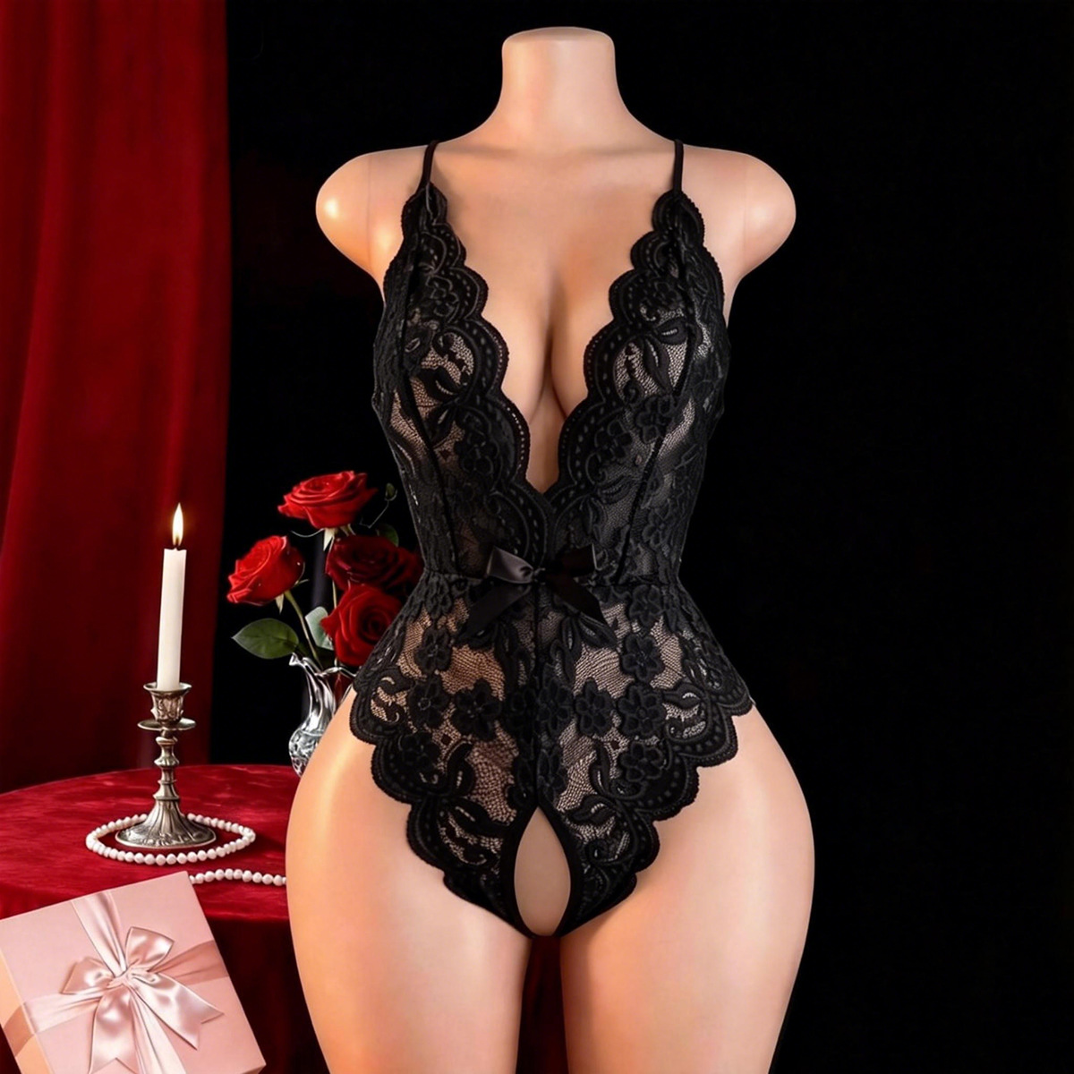 Hot Crotchless Sexy Lingerie F - Lingerie ulasan dan harga