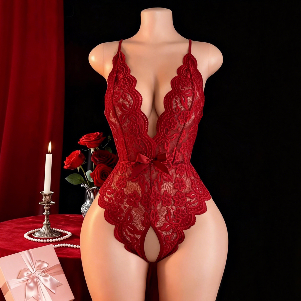 Hot Crotchless Sexy Lingerie F - Lingerie ulasan dan harga
