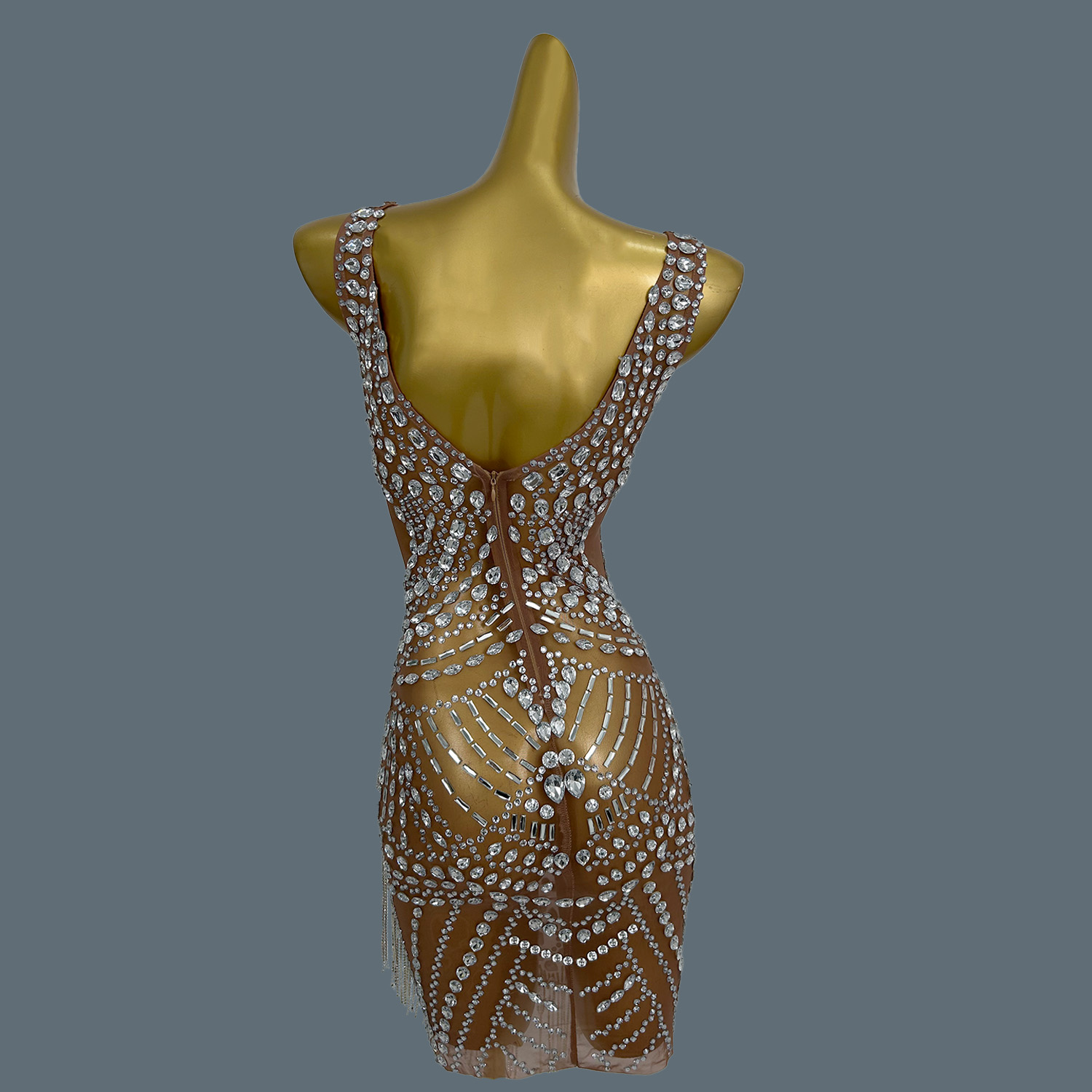 Sexy Evening Dresses For Women - Sparkly Rhinestone Club Party Dress ulasan dan harga