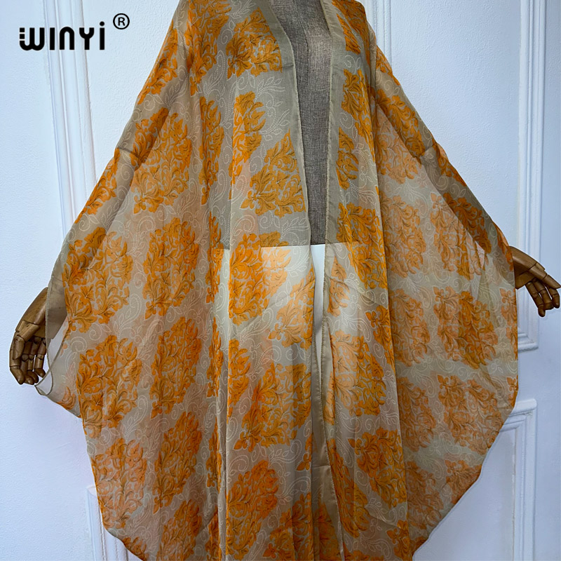 WINYI maxi kimono summer Persp - Boho Summer Beach Maxi Dress ulasan dan harga