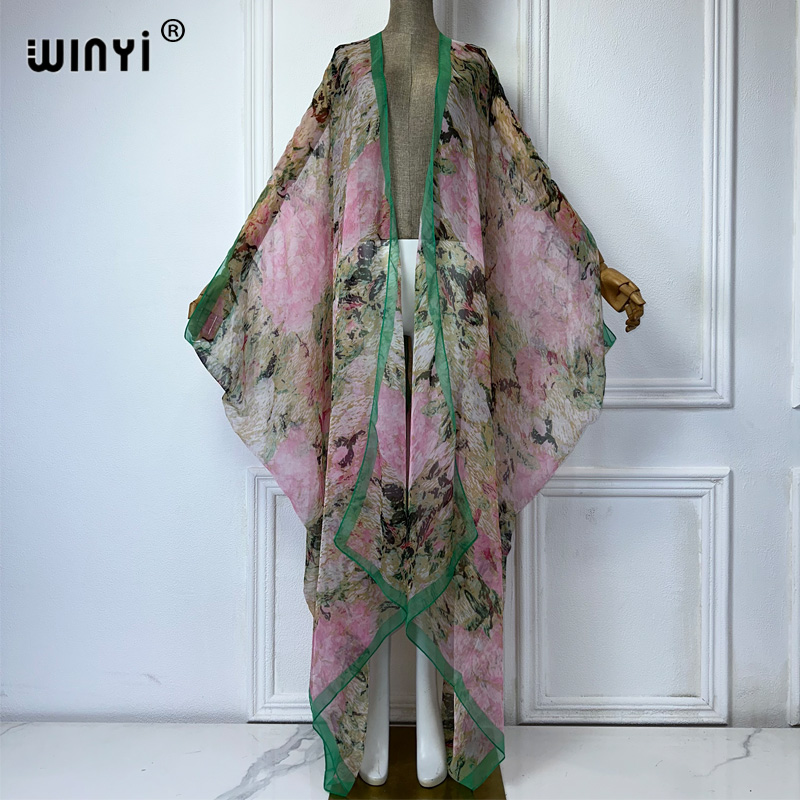 WINYI maxi kimono summer Persp - Boho Summer Beach Maxi Dress ulasan dan harga