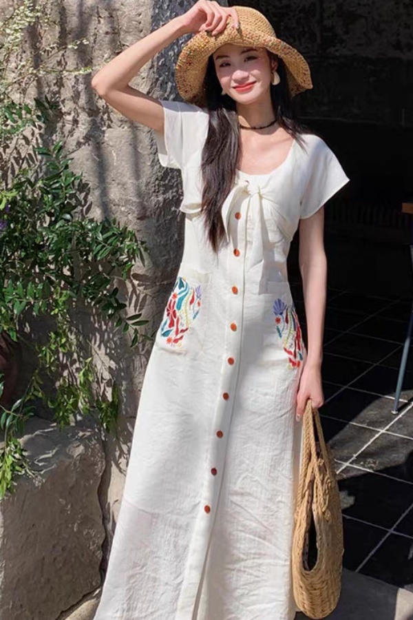 Women's Solid Short Sleeve Cre - Bodycon Long Sleeve Ribbed Dress ulasan dan harga