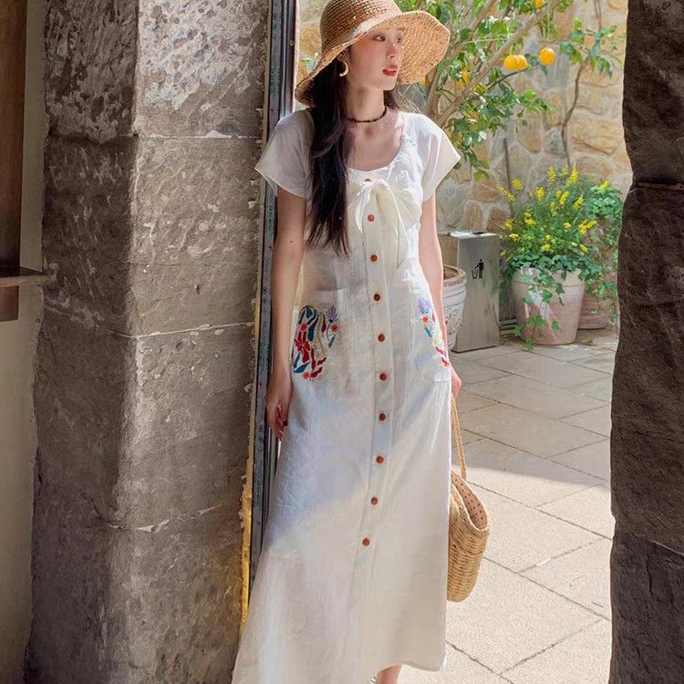Women's Solid Short Sleeve Cre - Bodycon Long Sleeve Ribbed Dress ulasan dan harga