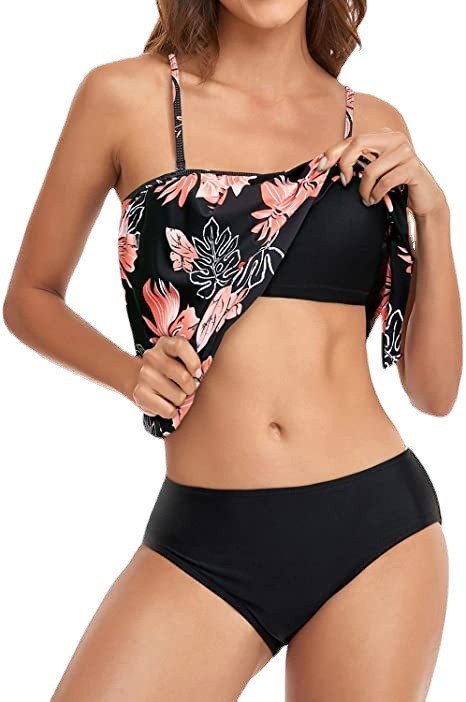 Women's High Waist Bikini Crop - Tops ulasan dan harga
