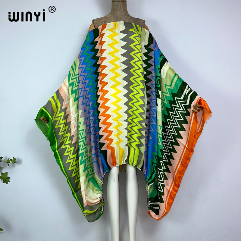 WINYI Women Sexy One Neck Maxi - Boho Summer Beach Maxi Dress ulasan dan harga