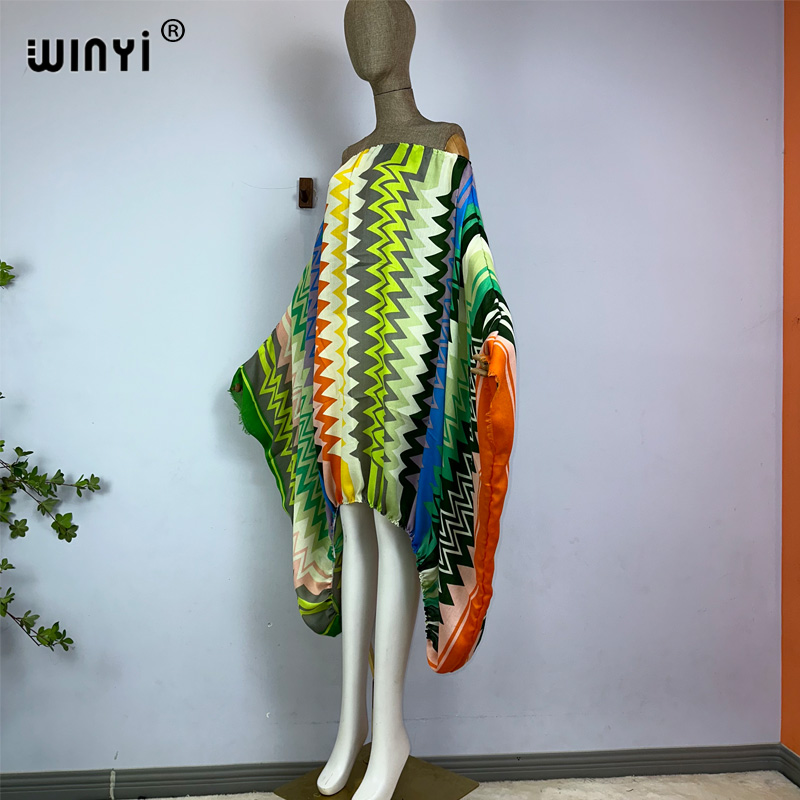 WINYI Women Sexy One Neck Maxi - Boho Summer Beach Maxi Dress ulasan dan harga