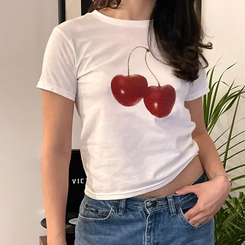 Aesthetic Summer Baby Tee Stre - Y2K Graphic Baby Tee Crop ulasan dan harga