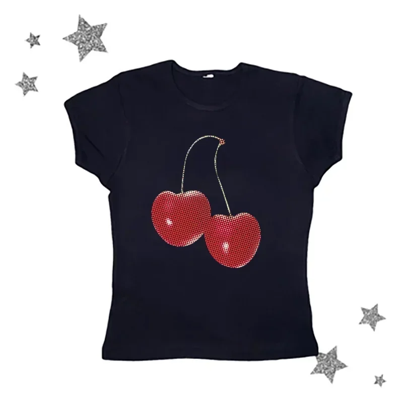 Aesthetic Summer Baby Tee Stre - Y2K Graphic Baby Tee Crop ulasan dan harga
