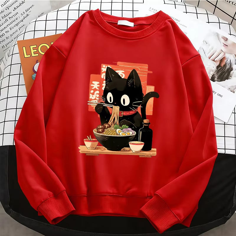 Funny Black Lamian Noodles Cat - Dresses ulasan dan harga
