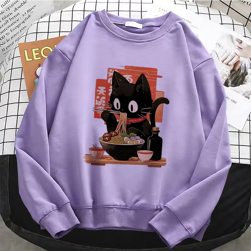 Funny Black Lamian Noodles Cat - Dresses ulasan dan harga