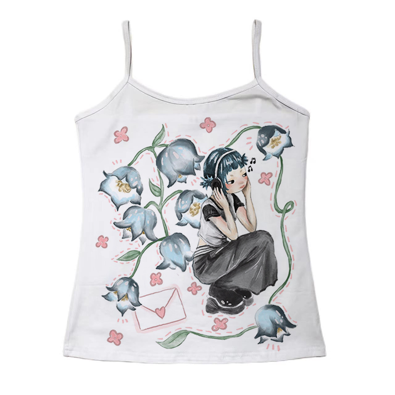Y2K Korean Popular Clothes Emo - Y2K Graphic Baby Tee Crop ulasan dan harga