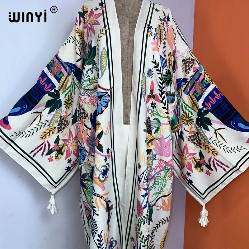 WINYI kimono new boho beach su - Boho Summer Beach Maxi Dress ulasan dan harga