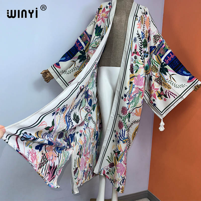 WINYI kimono new boho beach su - Boho Summer Beach Maxi Dress ulasan dan harga