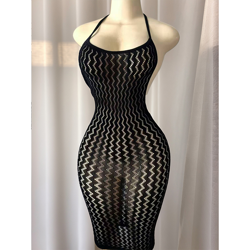 Mesh Beach Cover Up Dress Wome - Sexy Mesh Sheer Bodycon Dress ulasan dan harga