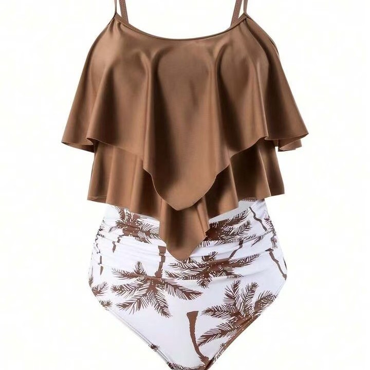 Women Bikini Ruffle Top High W - Tops ulasan dan harga