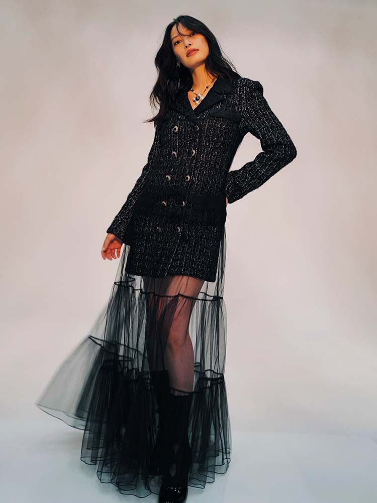 VC Women’s Tweed Blazer Dress  - Tweed Two Piece Blazer Dress ulasan dan harga
