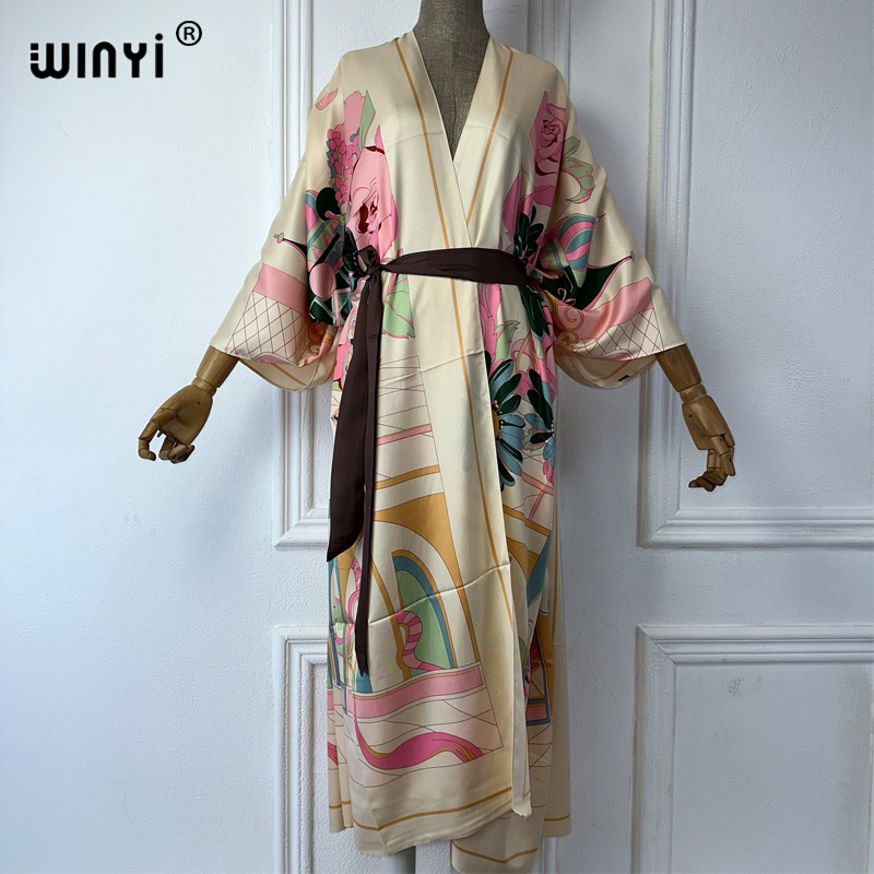WINYI Summer Print Middle East - Boho Summer Beach Maxi Dress ulasan dan harga