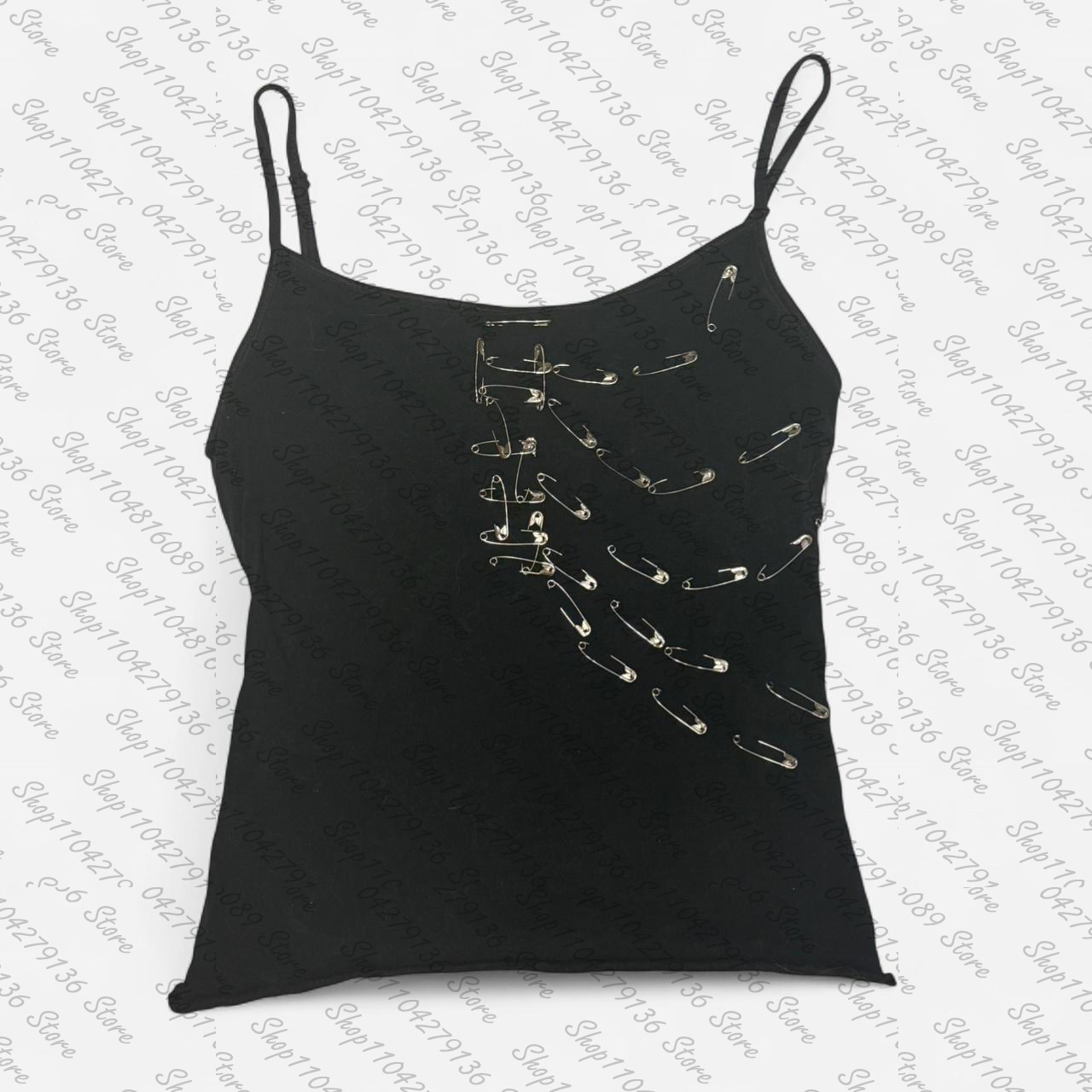 Vintage Punk Gothic Camisole T - Y2K Graphic Baby Tee Crop ulasan dan harga