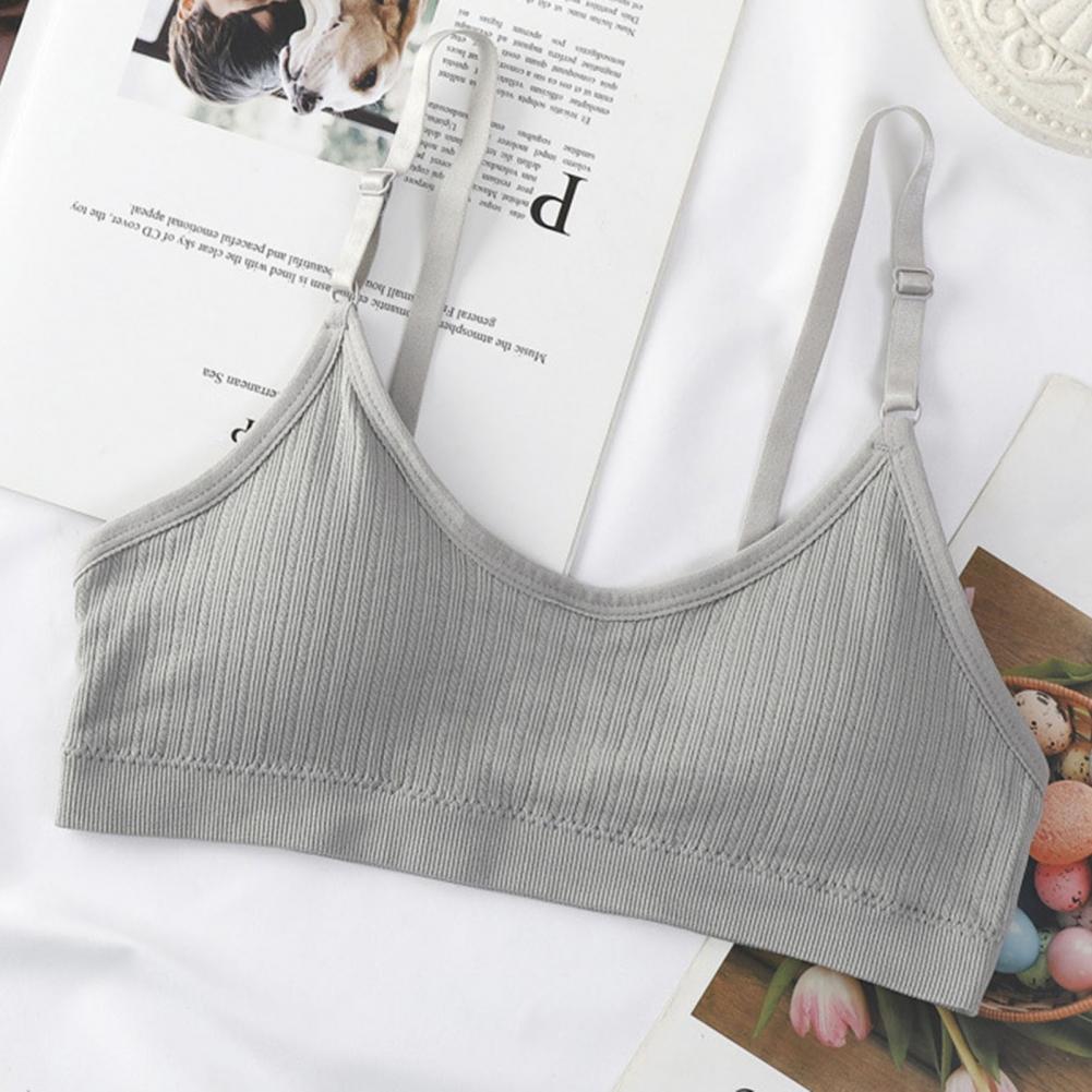 Comfortable Sports Bra Wireles - Seamless Ribbed Workout Tank Top ulasan dan harga