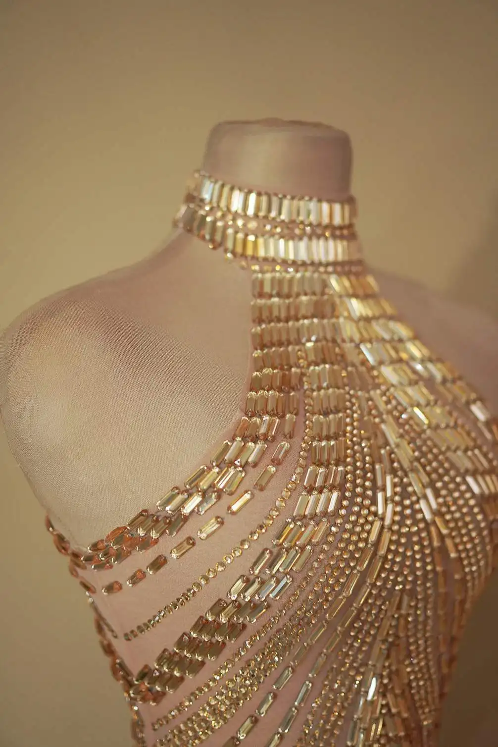 Sparkly Dress Women Stretch Rh - Sparkly Rhinestone Club Party Dress ulasan dan harga