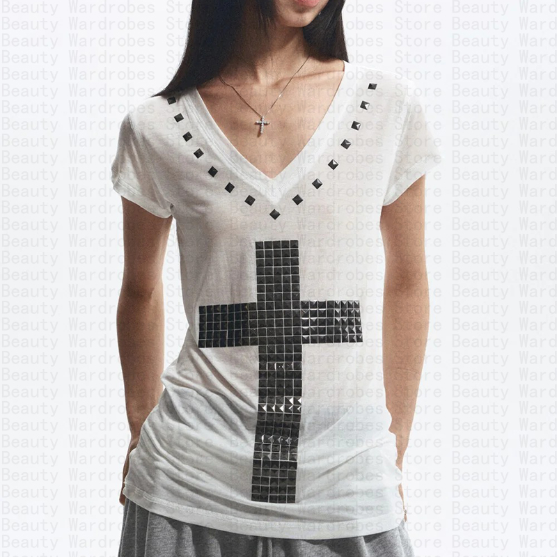 Rock Goth Unique Top Y2k Crop  - Y2K Graphic Baby Tee Crop ulasan dan harga