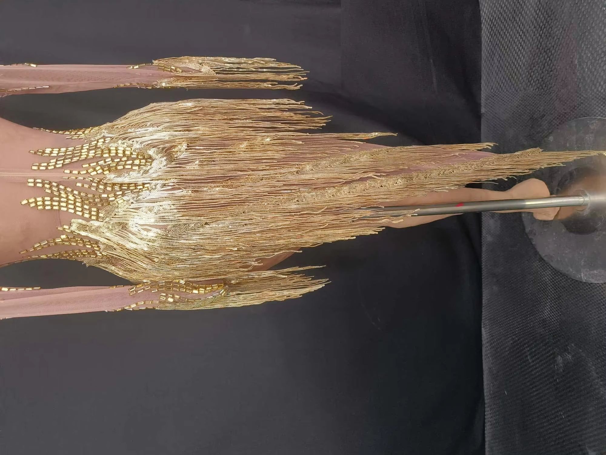 Sparkly Rhinestone Tassel Shor - Sparkly Rhinestone Club Party Dress ulasan dan harga