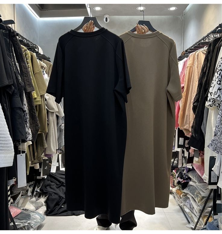 plus Size Women's Loose Short  - Korean Style A Line Shirt Dress ulasan dan harga
